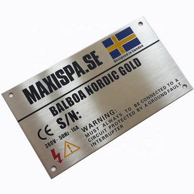 Acid-etched-stainless-steel-brass-nameplate-Laser