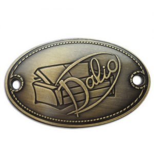 Custom-antique-brass-embossed-logo-metal-nameplate