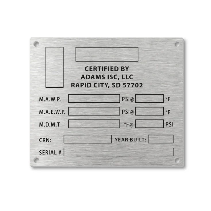 anodized aluminum nameplates printing aluminum name plates
