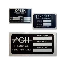 anodized aluminum nameplates custom aluminum name plates