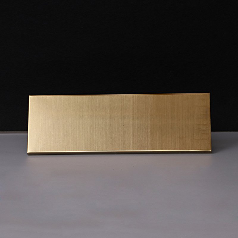 blank metal name plates