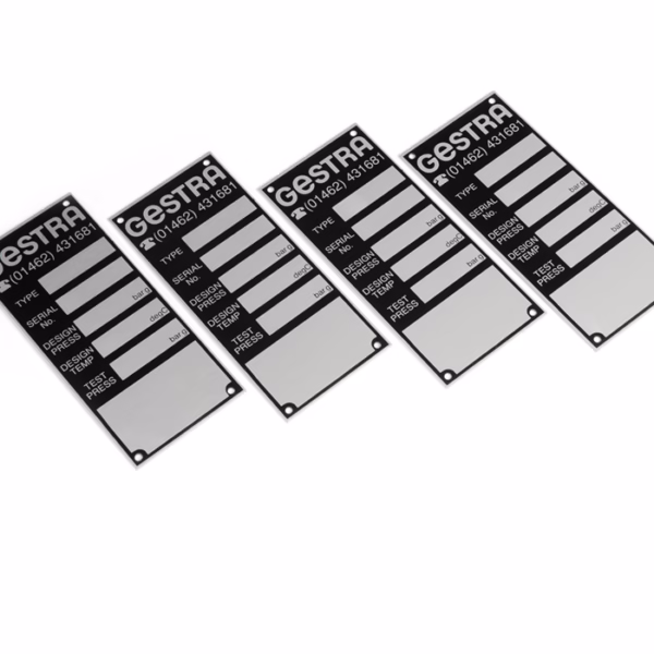 laser engraved aluminum nameplates