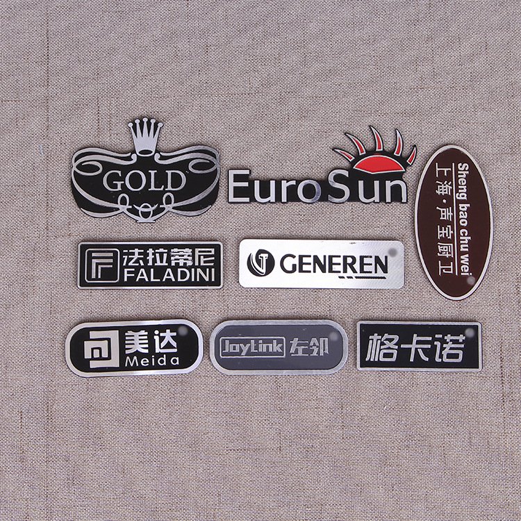 engraved aluminum logo plates