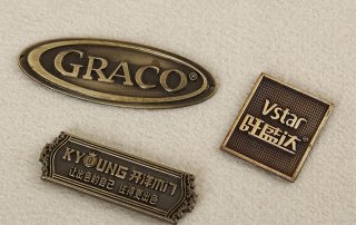 brass label for furniture