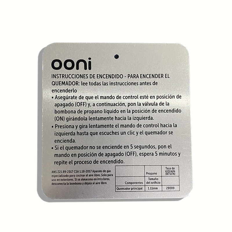 electrical equipment nameplates