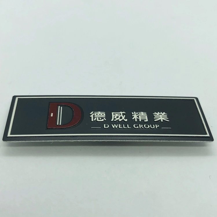 custom metal logo tags