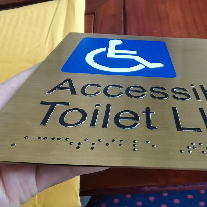 braille signs restroom