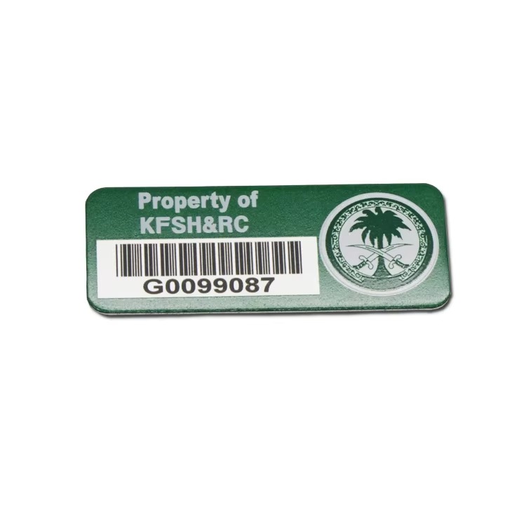 anodized aluminum asset tags