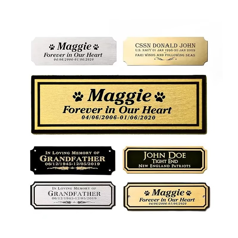 personalized brass name plates