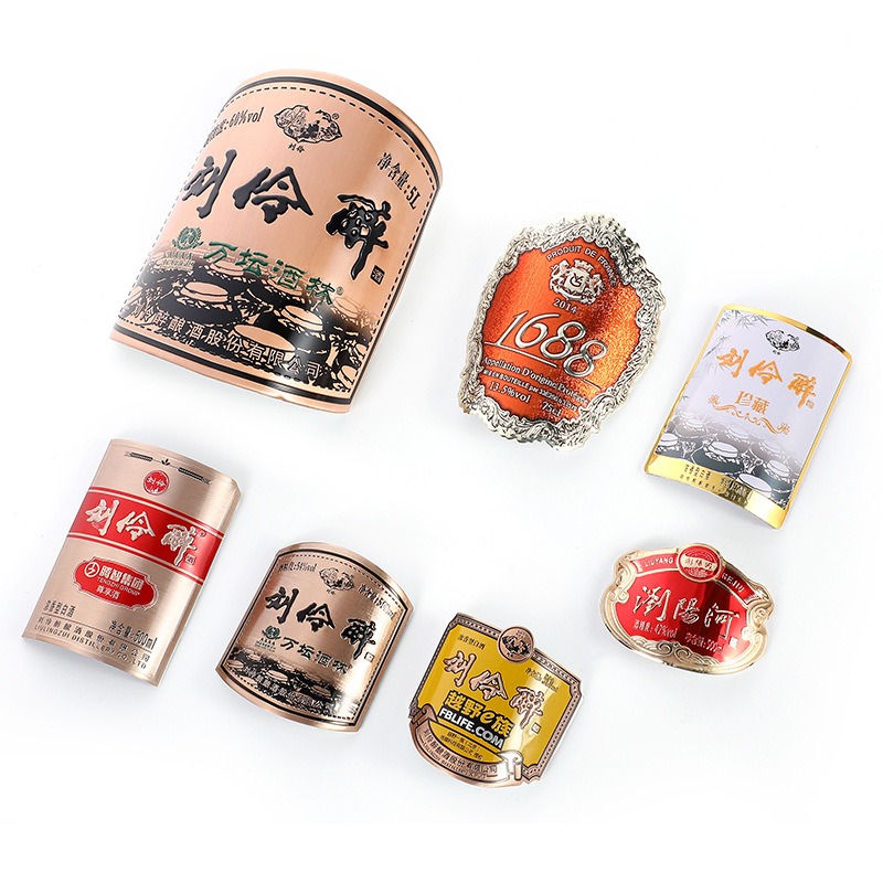 metal wine labels