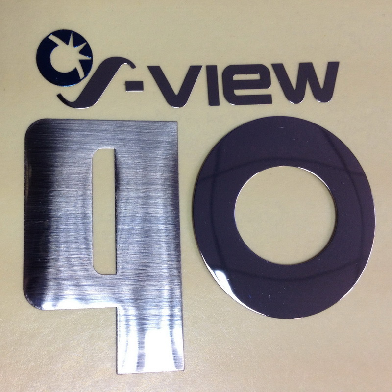 custom nickel metal stickers