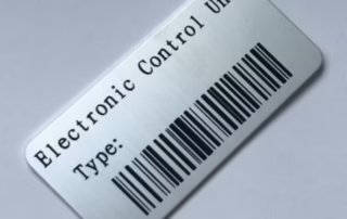 Barcode and QR Code Anodized Aluminum Tags