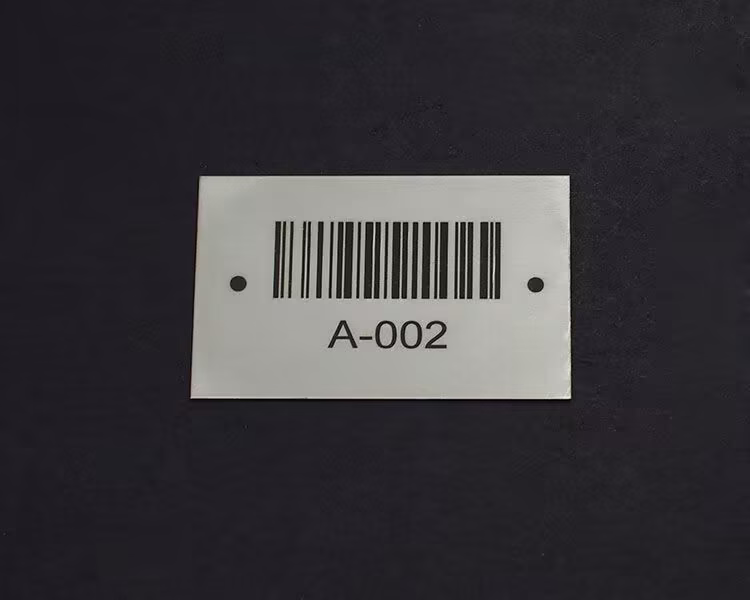 metal barcode tags