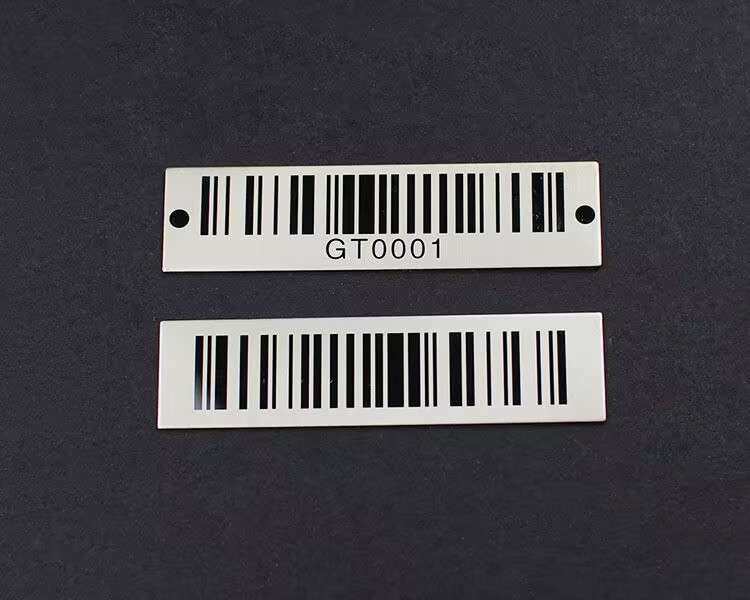 metal inventory tags for equipment
