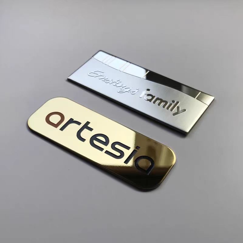 stainless steel logo plate