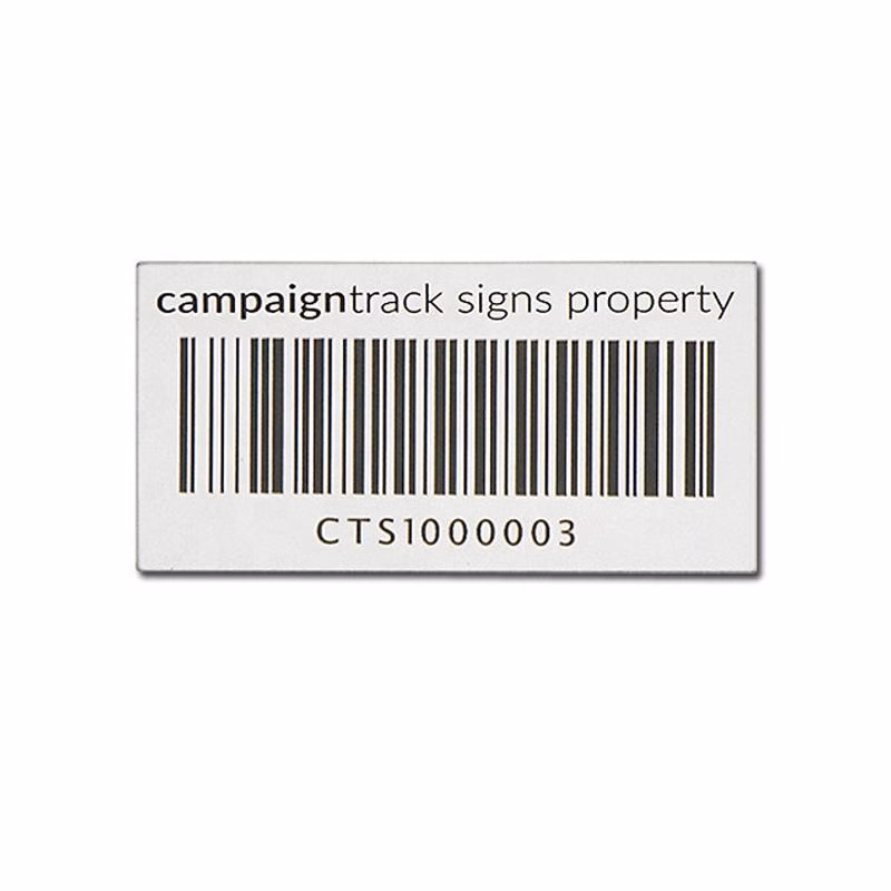 serial number metal tags