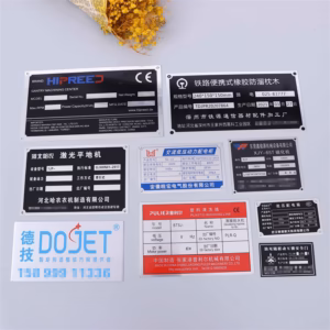 screen printing nameplates