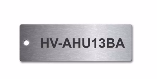 custom aluminum valve tags